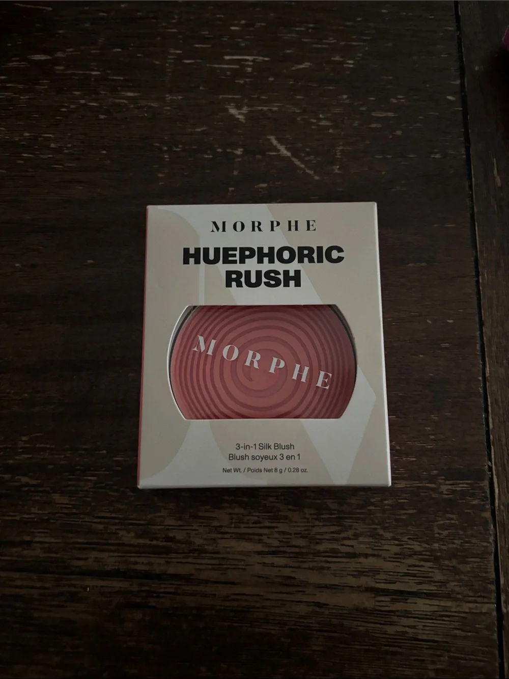 Morphe Huephoric Rush 3-in-1 Silk Blush - Rose Pink Swirl